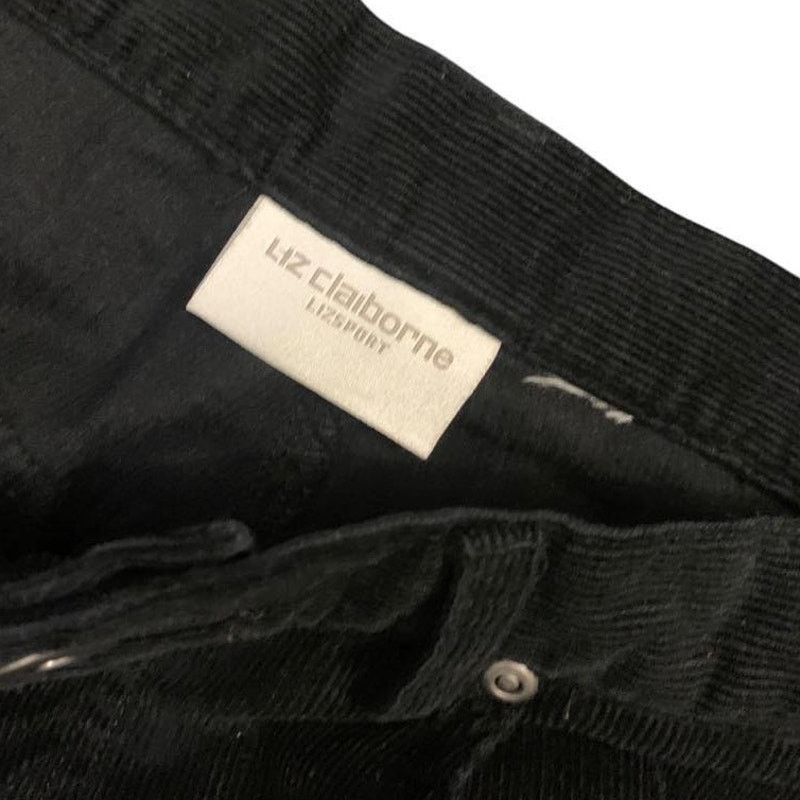 Other Black Liz Claiborne Corduroy Pants Flare Bootcut 31x32 Size 31" - 2 Thumbnail