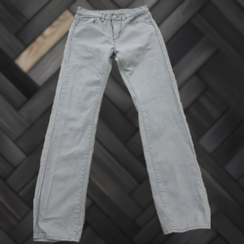 Levi's Levi's Men Slim 513 Jeans Grey 32x34 100% Cotton Denim Jeans Men Size US 32 / EU 48 - 1 Thumbnail