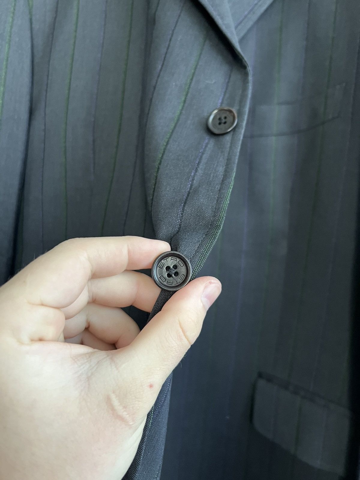 Etro Vintage Etro Milano Striped Blazer Classic Suit Wool Size 58 Size 50R - 8 Thumbnail