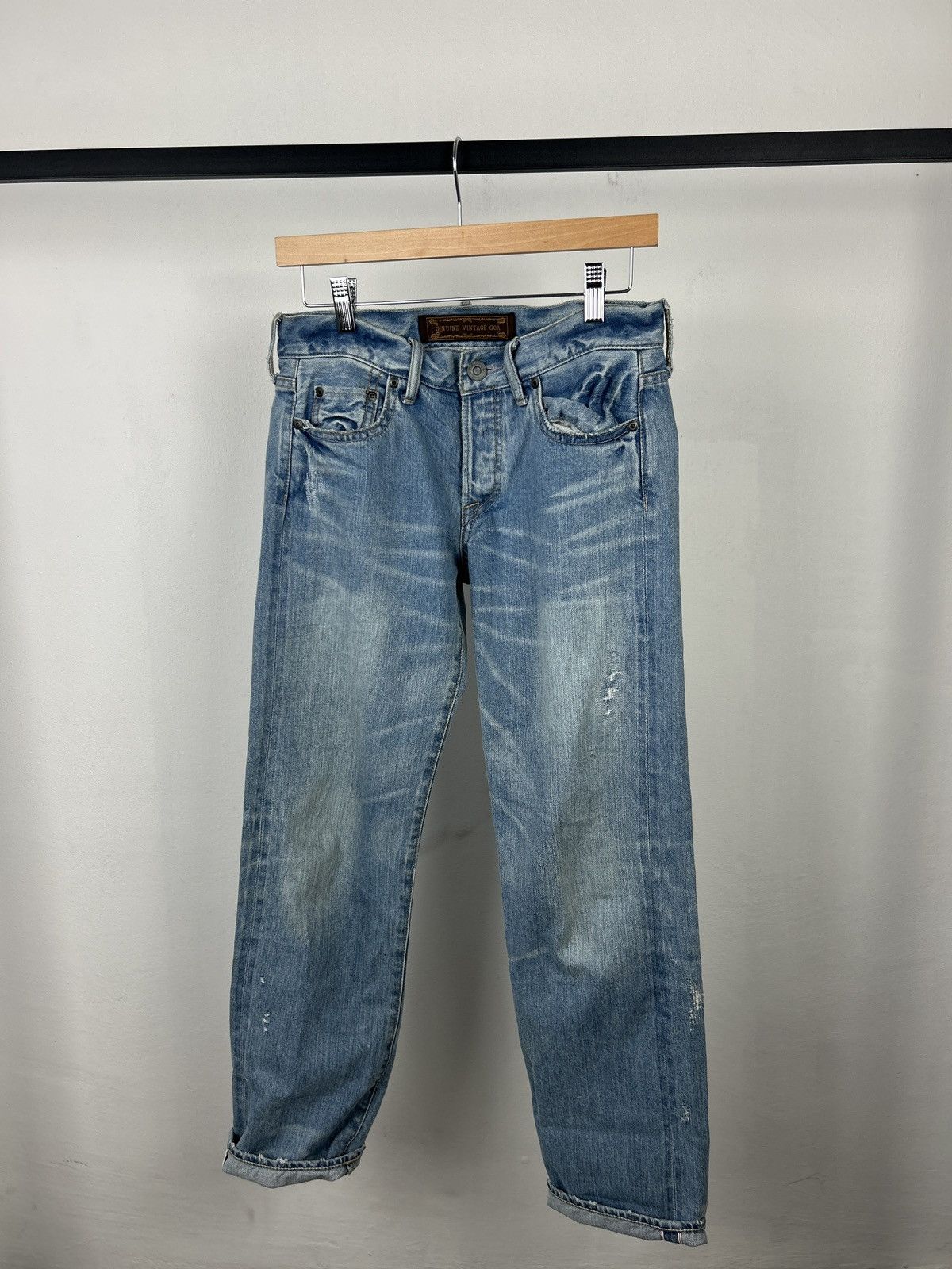 Japanese Brand genuine vintage g.o.a selvedge jeans Size US 30 / EU 46 - 11 Thumbnail
