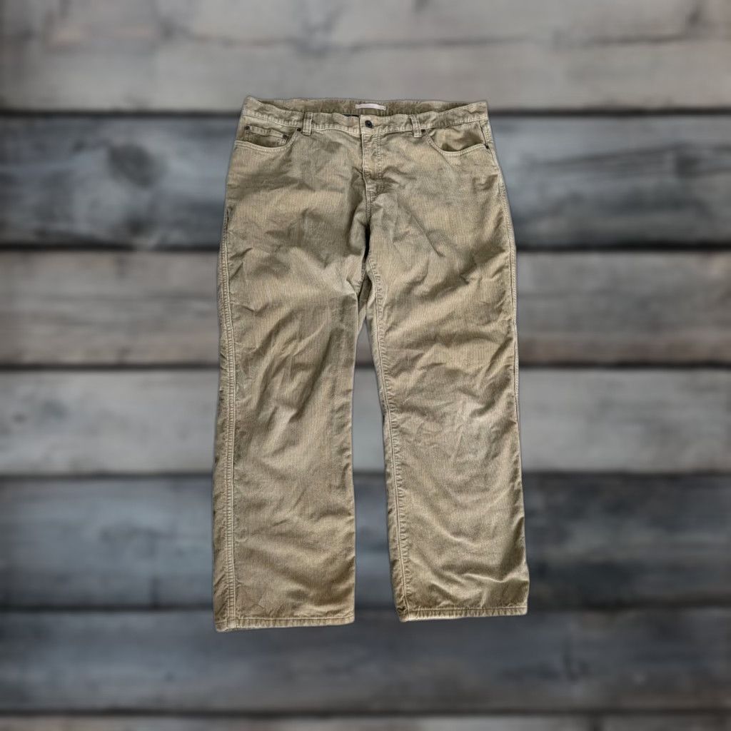 Vintage L.L. Bean Pants Corduroy Flannel Lined 40 x 30 Mens Regular Straight Beige Workwear Chino 5-Pocket Zipper Vintage No EUC Size US 40 / EU 56 - 1 Thumbnail