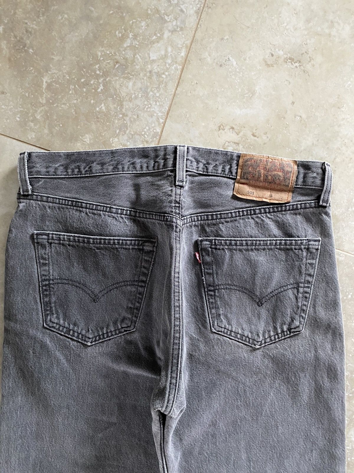 Levi's Vintage Levis 501 Baggy Jeans Made Usa 2000s Washed Denim Size US 34 / EU 50 - 10 Thumbnail