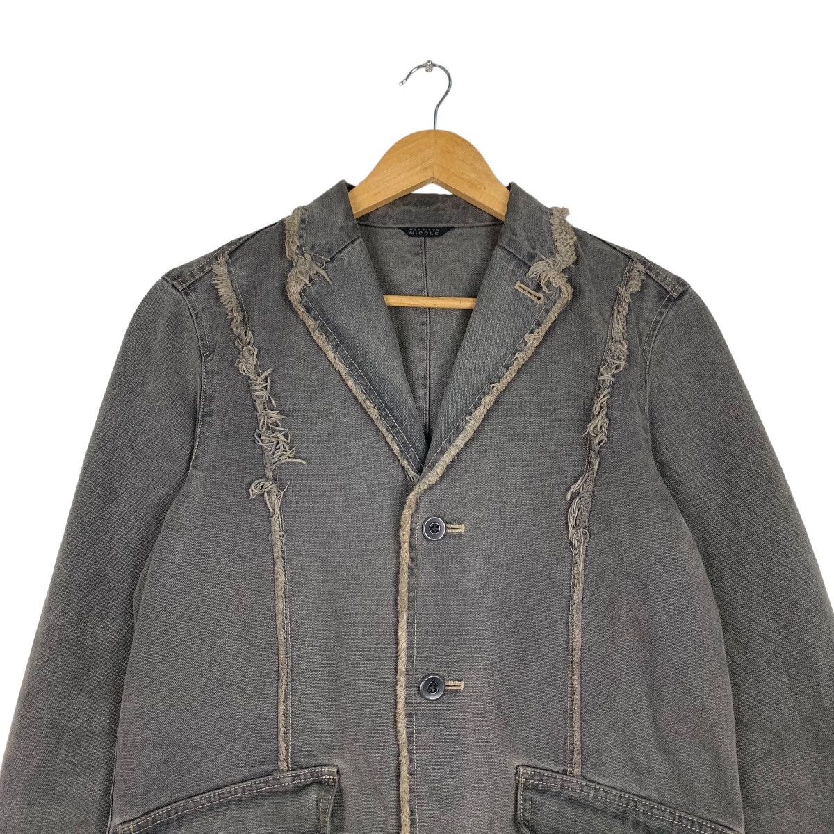 Monsieur Lacenaire MONSIEUR NICOLE Deconstructed Jacket Casual Jacket #1019-C46 Size US S / EU 44-46 / 1 - 2 Thumbnail