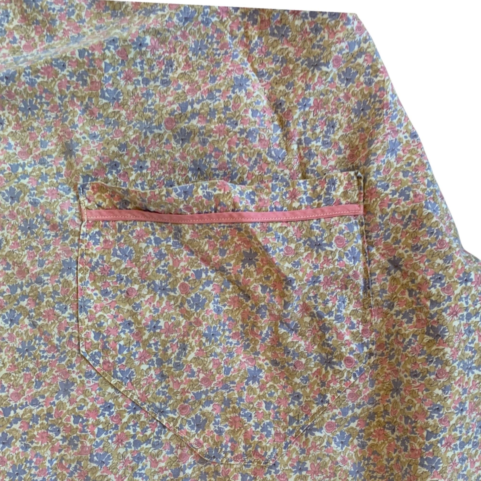 Vintage Vintage Pastel Floral Full Body Handmade Apron Size ONE SIZE - 5 Thumbnail