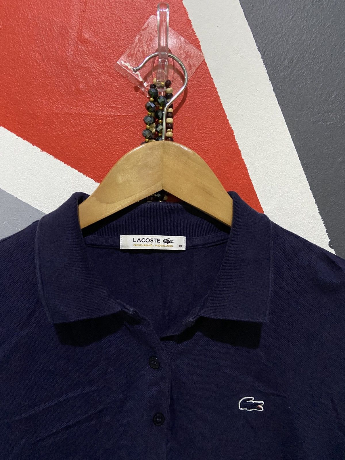 Lacoste Vintage Lacoste Navy Polo Tee Made In Japan Size US S / EU 44-46 / 1 - 4 Thumbnail