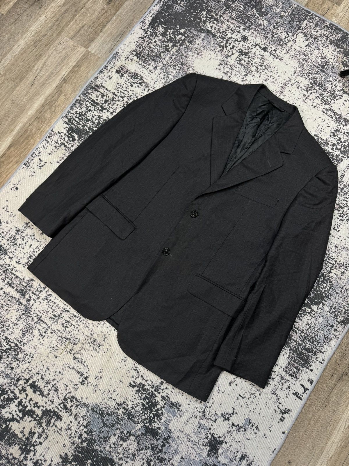 Balmain Balmain Suit Jacket blazer grey Wool Vintage M Size 50R - 2 Thumbnail
