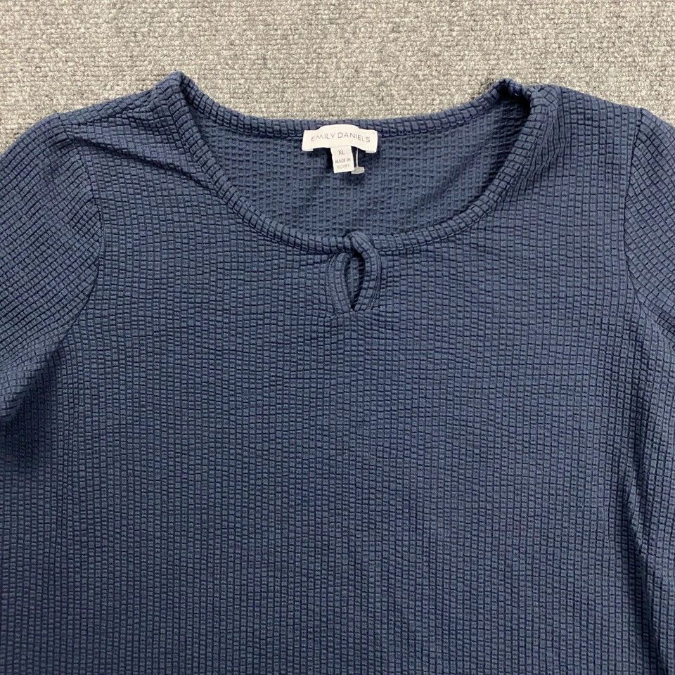 Other Emily Daniels Top Women's Blue Casual Cotton Blend Adults XL Size XL / US 12-14 / IT 48-50 - 2 Thumbnail
