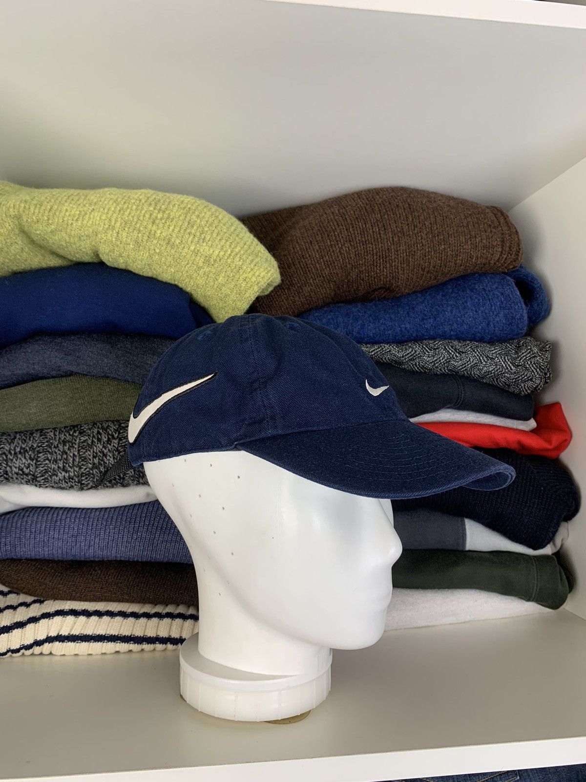 Nike × Vintage Vintage Nike Big Swoosh Cap Hat Size ONE SIZE - 1 Thumbnail