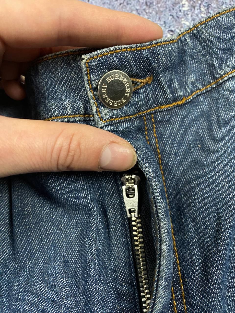 Burberry 🔥VINTAGE BURBERRY BRIT BAGGY JEANS PANTS Y2K Size US 30 / EU 46 - 2 Thumbnail