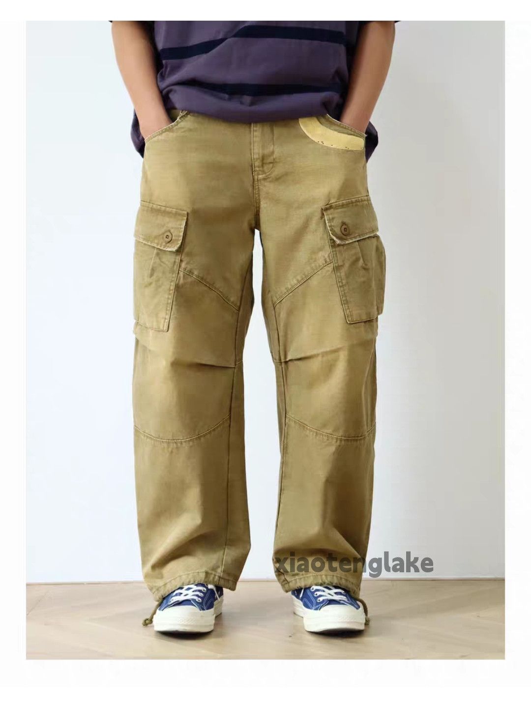 Vintage xz utility military outdoor tactical cargo faded pants Size US 34 / EU 50 - 3 Thumbnail