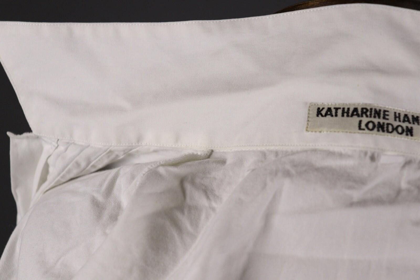 Katharine Hamnett London Katharine Hamnett London White Shirt Blouse Shirt Size 16 Size XXL / US 16-18 / IT 52-54 - 11 Thumbnail
