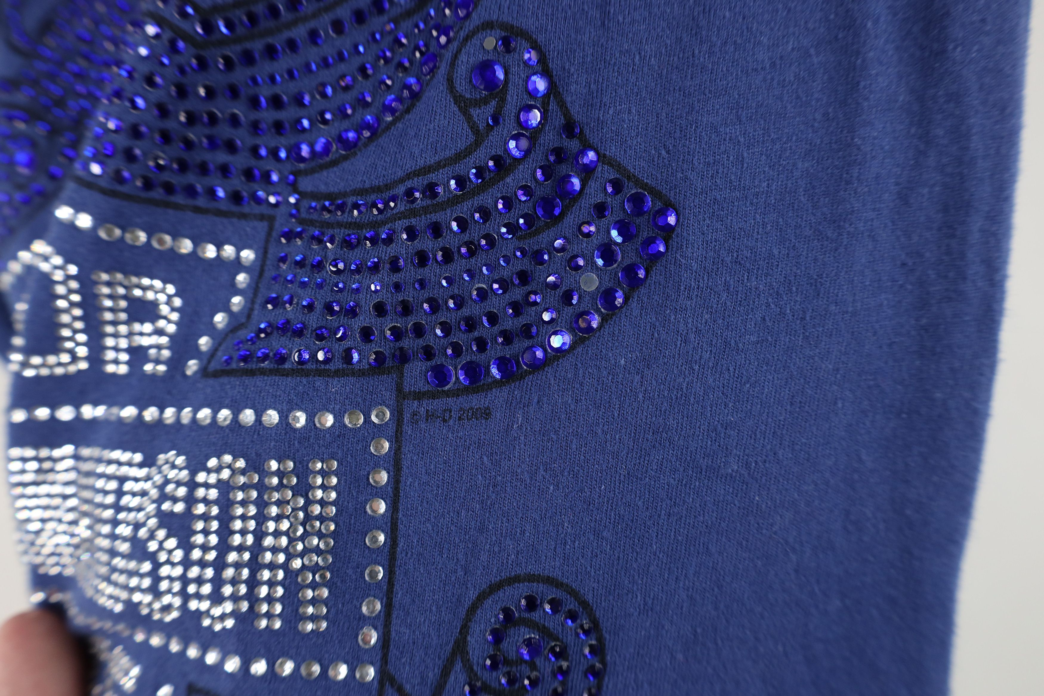 Harley Davidson Vintage Y2K Harley Davidson Sequined Eagle T-Shirt Blue Size M / US 6-8 / IT 42-44 - 7 Thumbnail