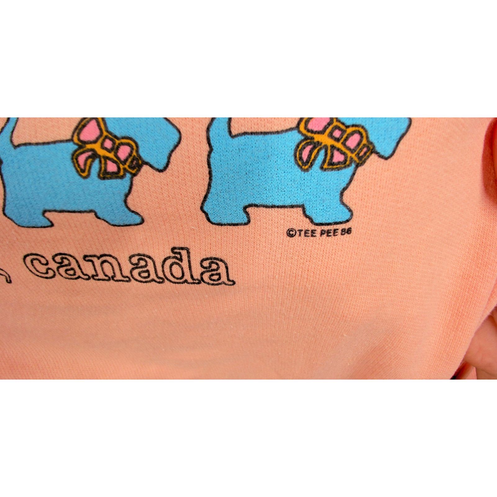 Teepee Sports VTG Teepee Handicrafts 1986 Vancouver Dog Raglan Sweatshirt Size XL / US 12-14 / IT 48-50 - 9 Thumbnail