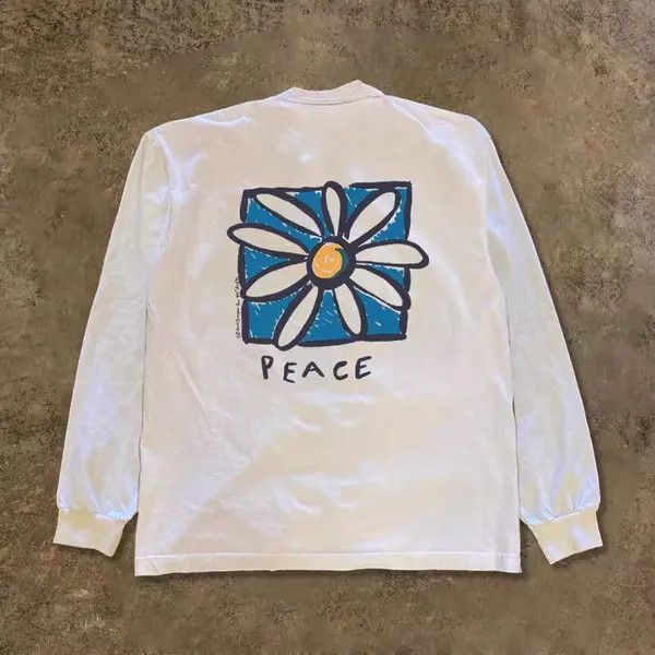 Japanese Brand Floral print street washed retro long sleeve t-shirt Size US L / EU 52-54 / 3 - 2 Thumbnail