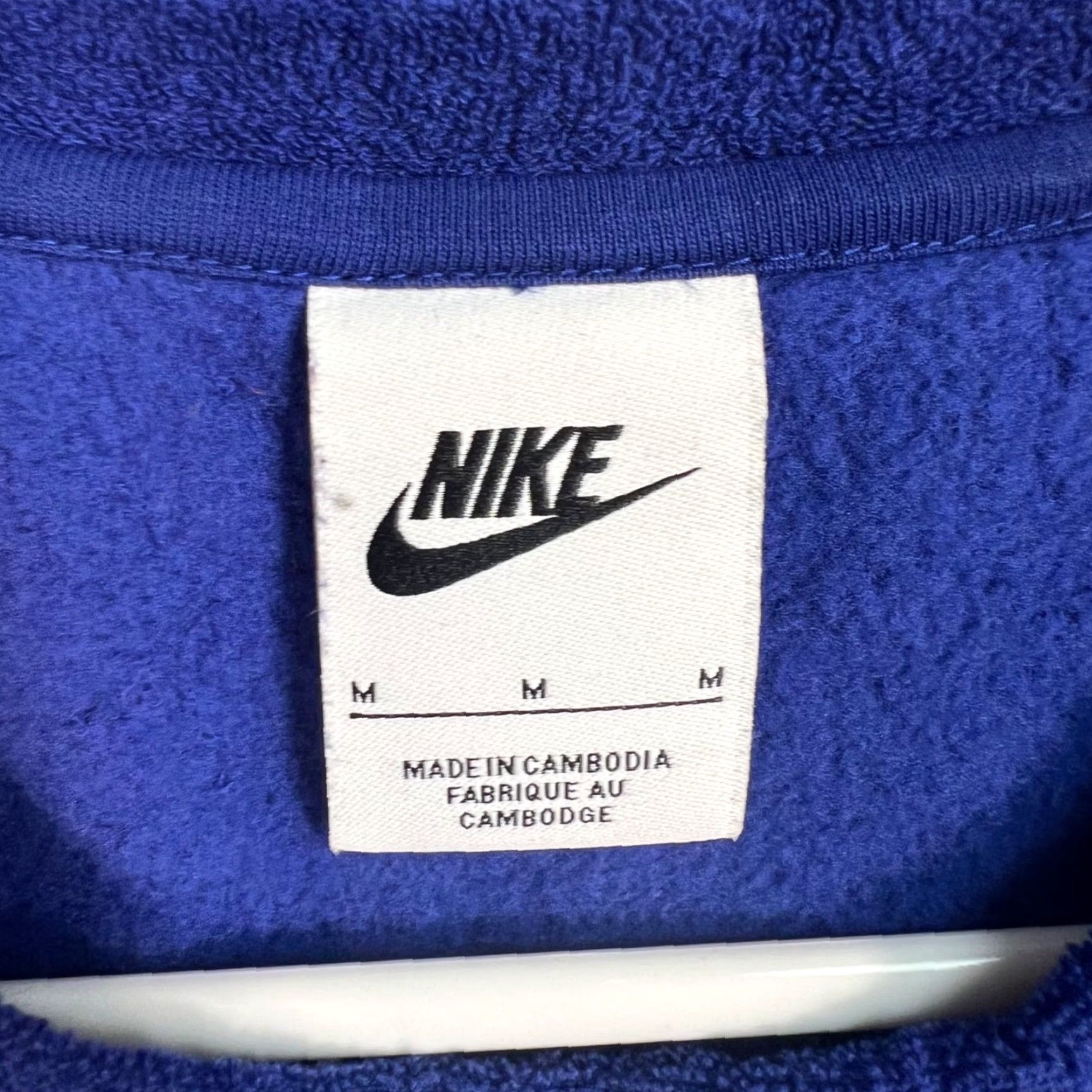 Nike Nike Blue Terry Cloth Sleeveless Tank Top Adult Mens Medium Racerback Crew Neck Pullover Activewear Running & Jogging Summer Spring Shirt Size M / US 6-8 / IT 42-44 - 3 Thumbnail