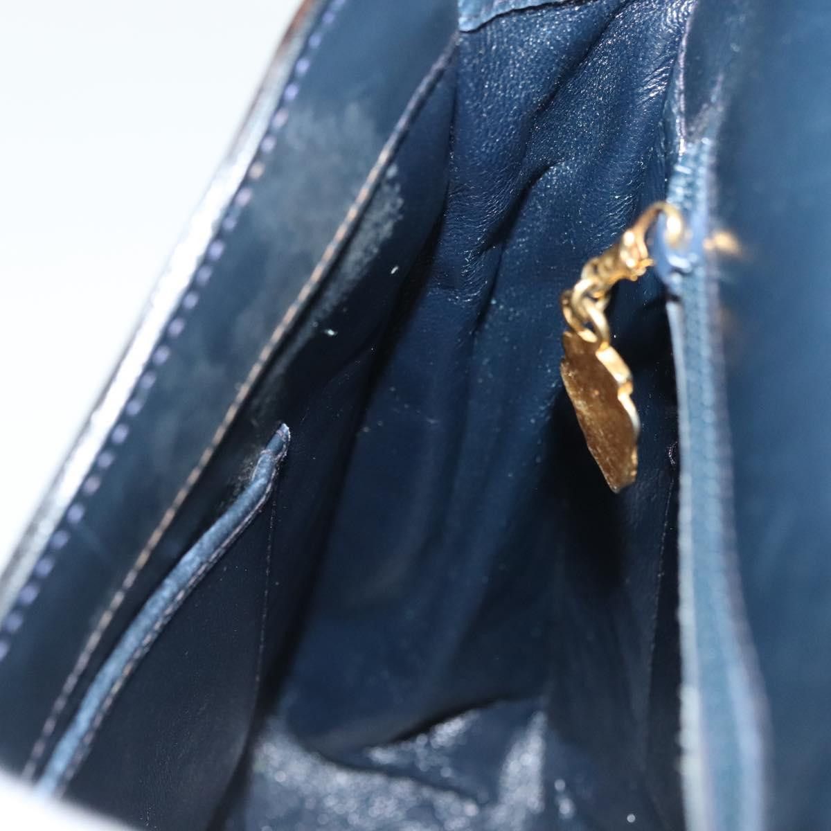 Gucci GUCCI Shoulder Bag Suede Navy Gold Size ONE SIZE - 20 Thumbnail