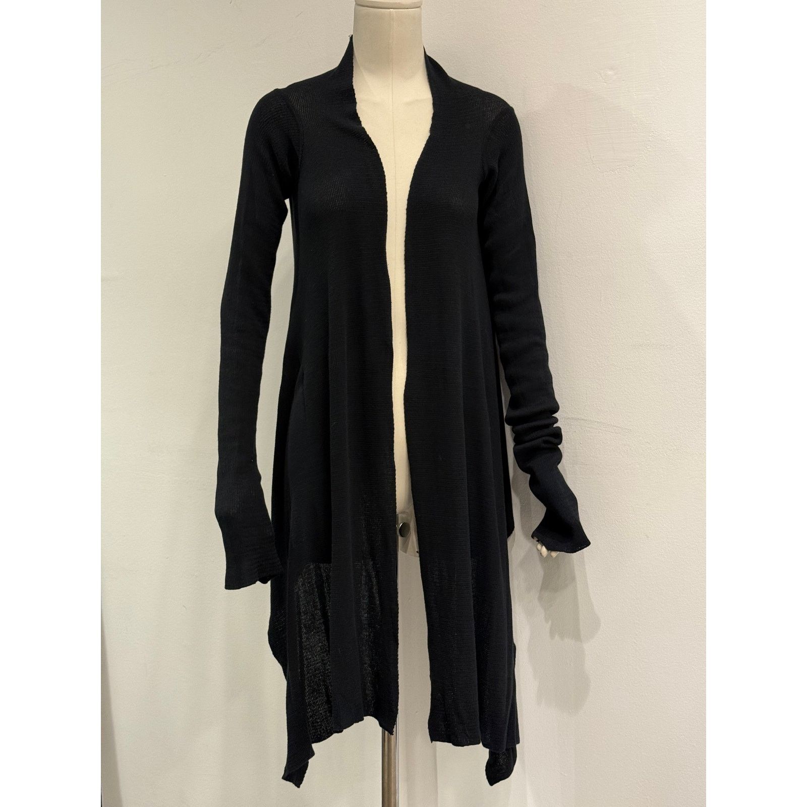 Rick Owens 2000s Rick Owens asymmetrical long cardigan Size S / US 4 / IT 40 - 6 Thumbnail