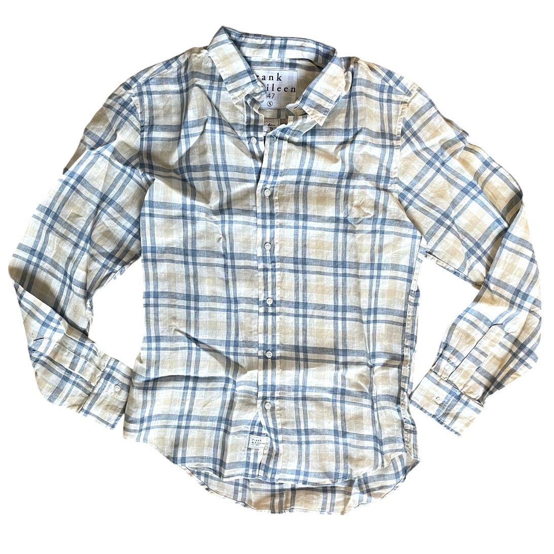 Frank & Eileen NWOT Mens Frank & Eileen Linen Finbar Plaid Size Small Size US S / EU 44-46 / 1 - 1 Thumbnail