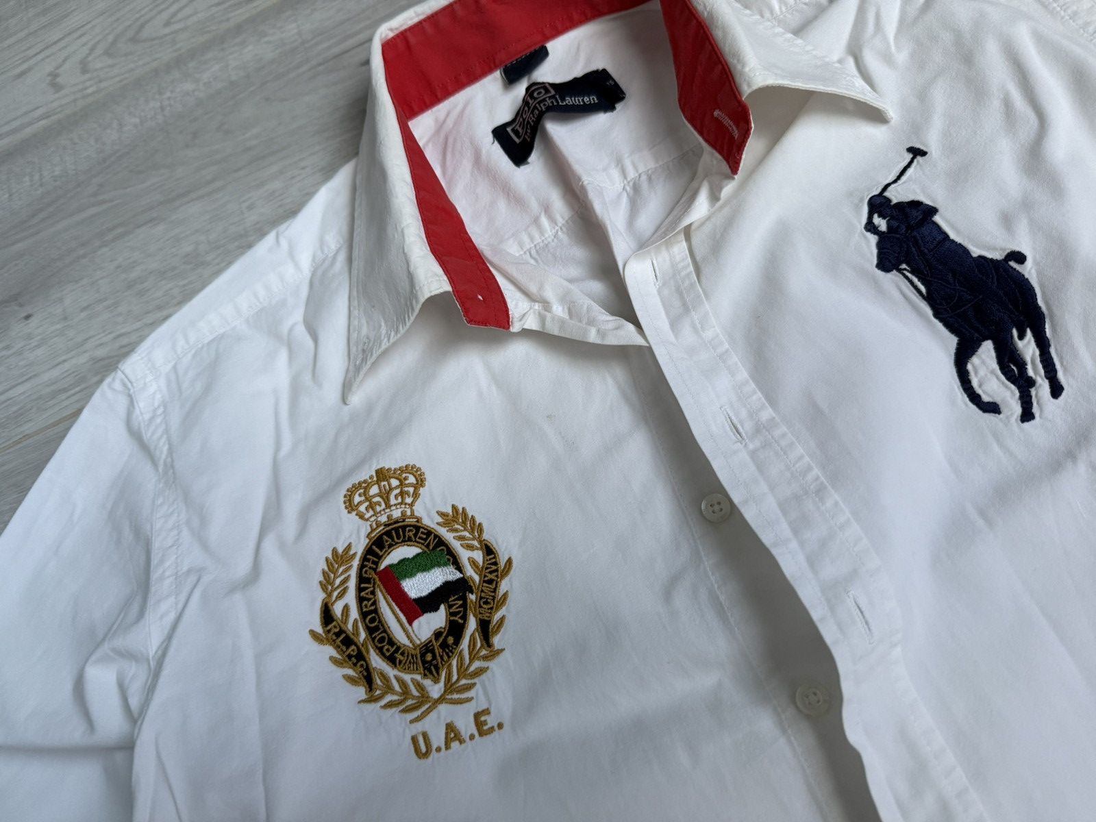 Polo Ralph Lauren × Vintage Vintage Polo Ralph Lauren United Arab Emirates shirt Dubai Size US L / EU 52-54 / 3 - 5 Thumbnail