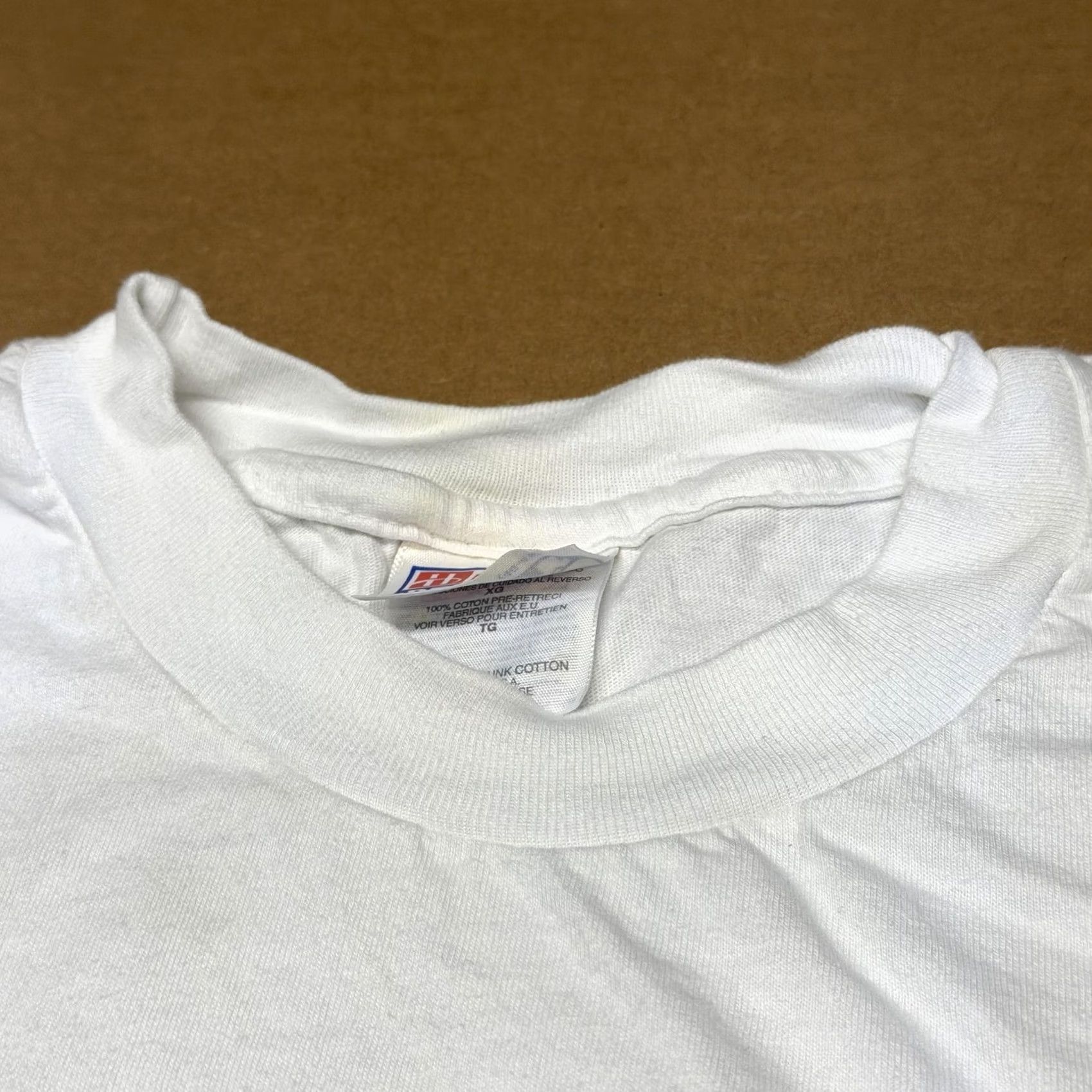 Hanes VINTAGE Hanes Beefy-T Shirt Mens XL White Tibet Crest Graphic Tee USA 90s Size US XL / EU 56 / 4 - 3 Thumbnail