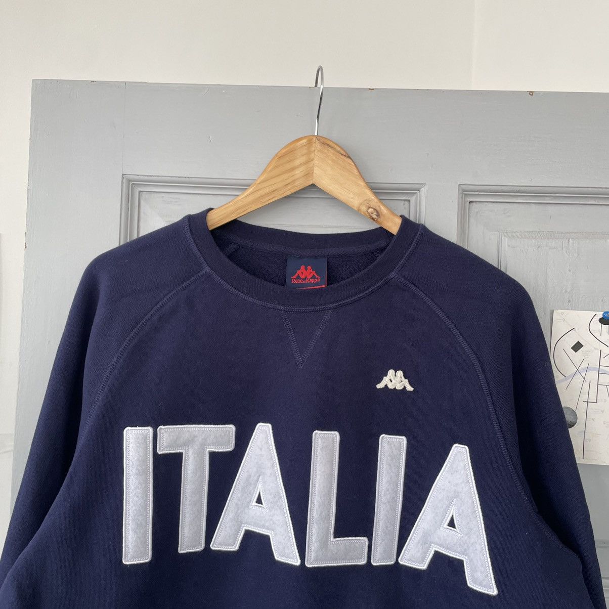 Kappa × Vintage Kappa Italy Big Logo Cheef Keef Style Dirty Sweatshirt Size US XL / EU 56 / 4 - 4 Thumbnail