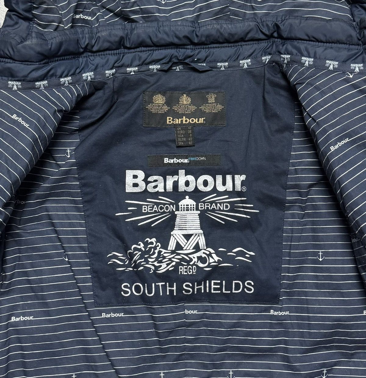Barbour Barbour Lagan Down Quilted Hooded Jacket Size M / US 6-8 / IT 42-44 - 14 Thumbnail