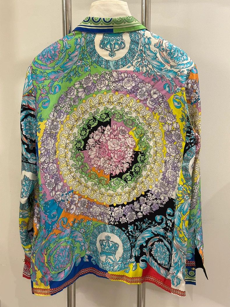 Versace Versace The heavy work is full of mulberry silk shirts Size US XXS / EU 40 - 7 Thumbnail