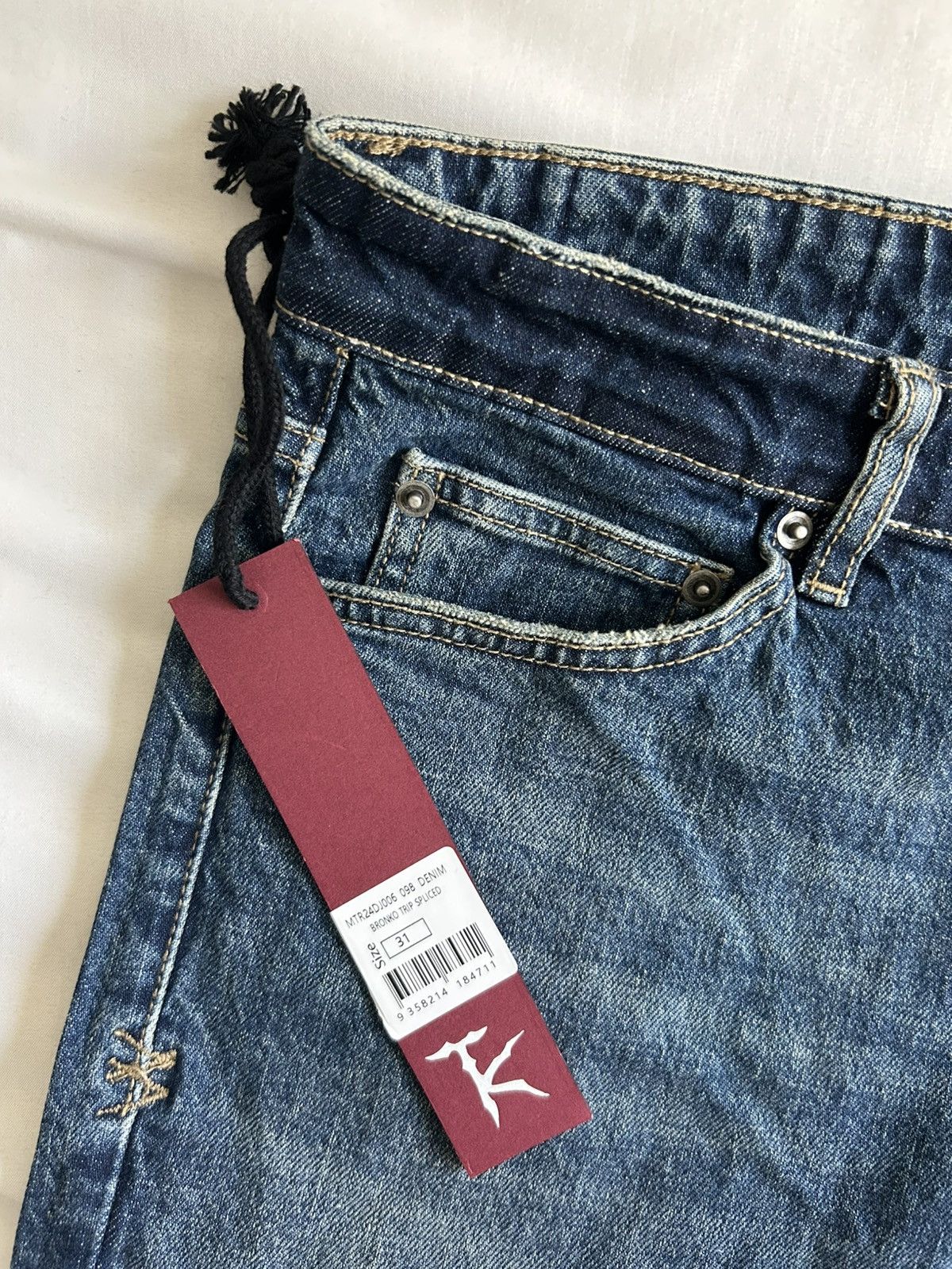 Ksubi Ksubi Indigo Trippie Redd Editions Bronko Trip Spliced Jean Size US 31 - 7 Thumbnail