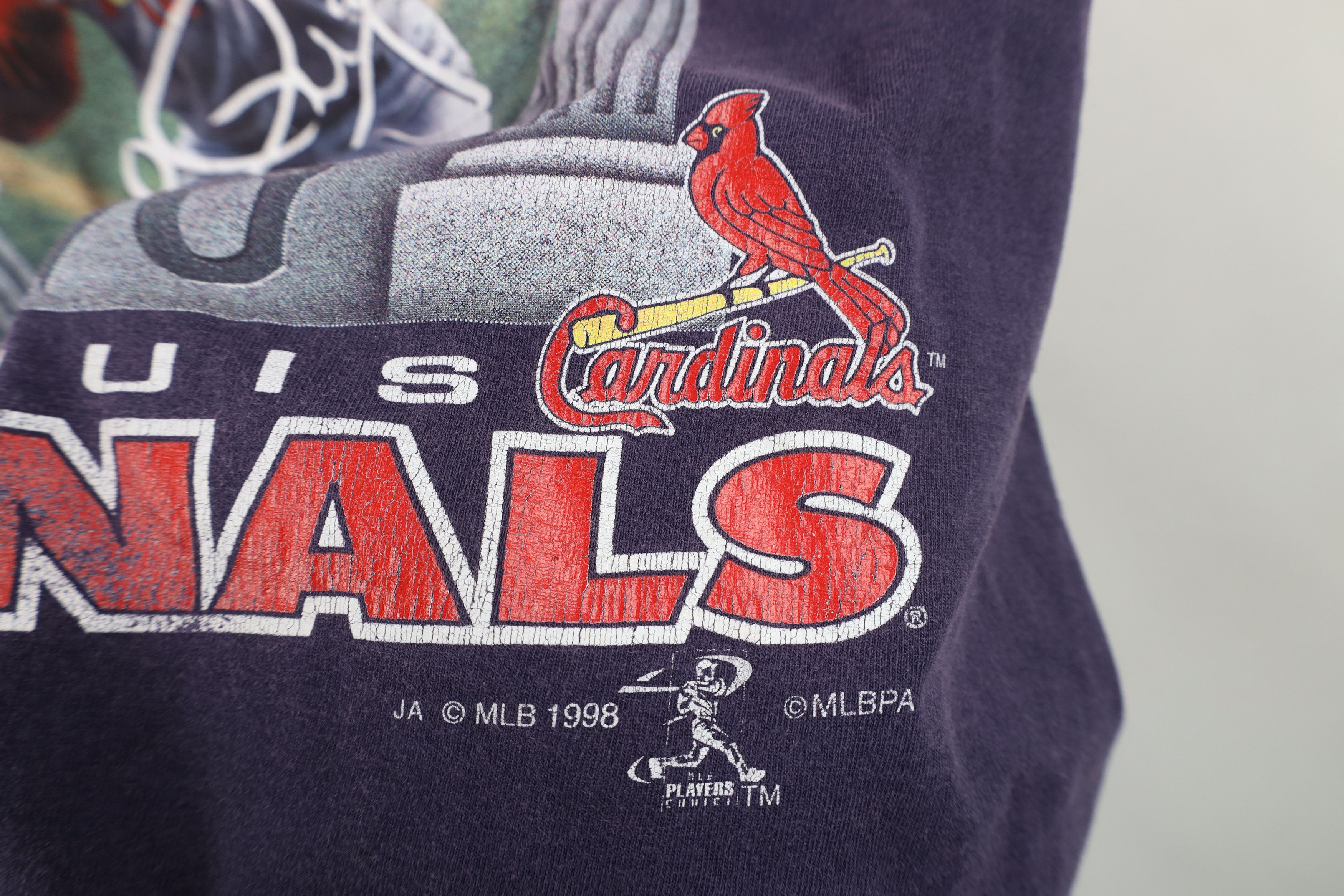 Vintage Vintage 90s Home Run King St Louis Cardinals T-Shirt Size US L / EU 52-54 / 3 - 11 Thumbnail