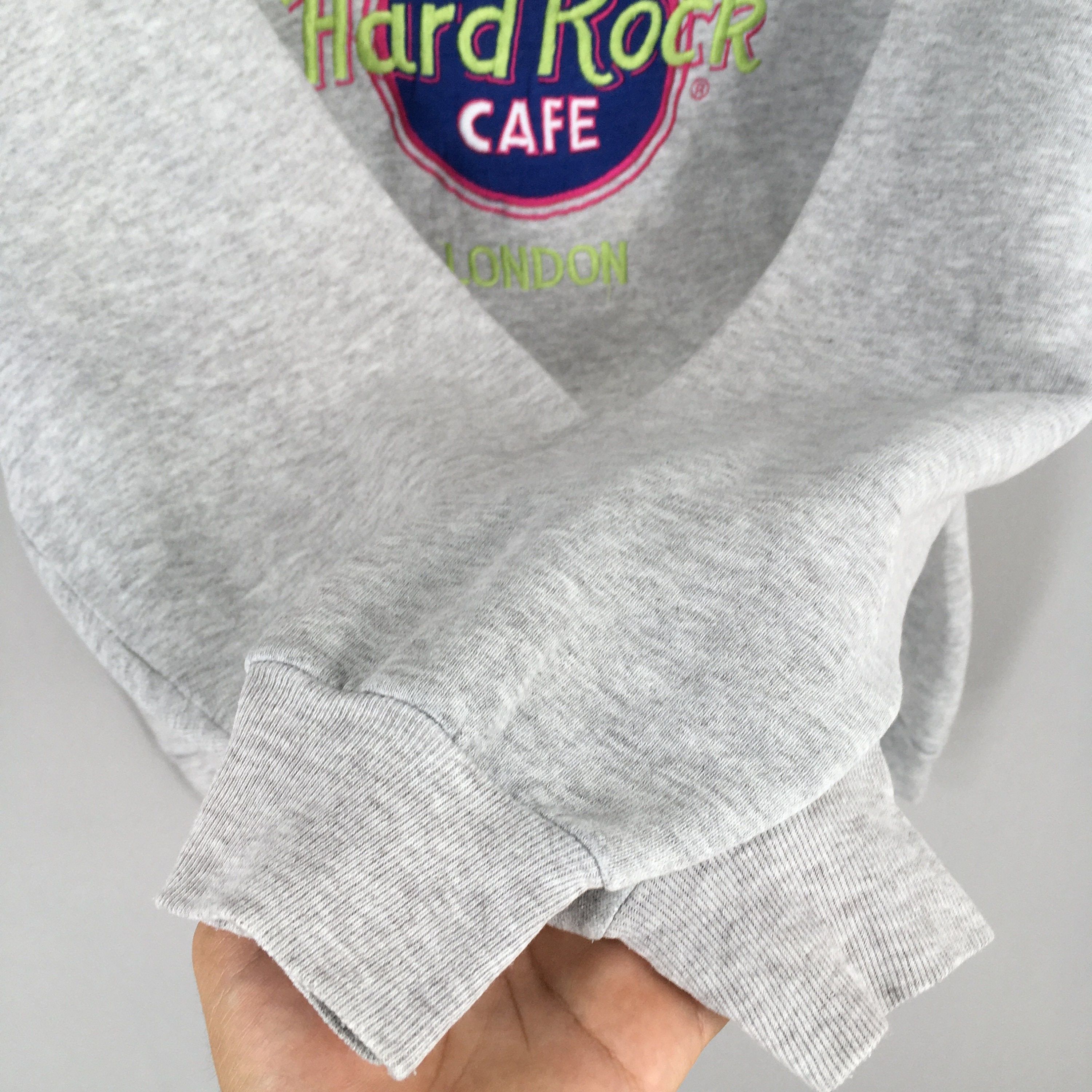 Hard Rock Cafe × Planet Hollywood × Vintage Vintage 90s Hard Rock Cafe London Sweatshirt Medium Size US M / EU 48-50 / 2 - 4 Thumbnail