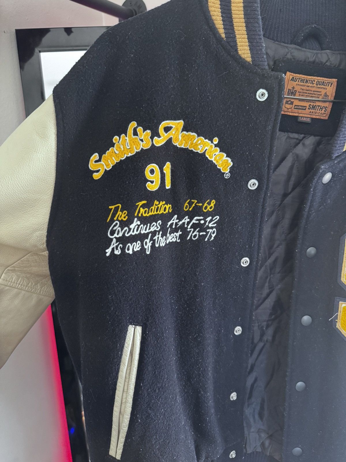 Smith's American Vintage Smith's American 91 Varsity Jacket Size US L / EU 52-54 / 3 - 4 Thumbnail