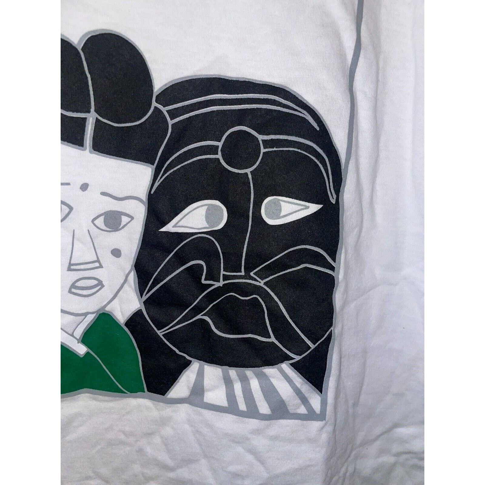 Jerzees 1996 Korean Korea Camp Artwork Mask Shirt 90s 1990s VTG L Size US L / EU 52-54 / 3 - 8 Thumbnail