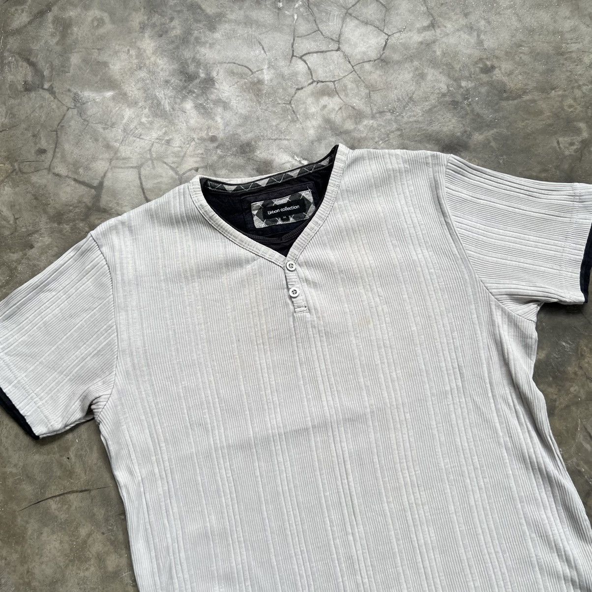 Beauty Beast 2000s Urban Collection Vkei Style Ribbed Double Layer Shirt Size US M / EU 48-50 / 2 - 3 Thumbnail