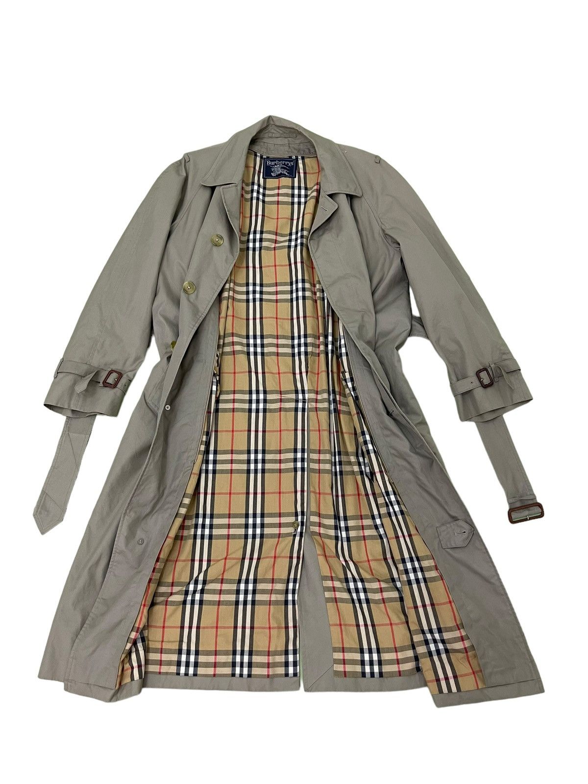 90s 00s BURBERRY ノバチェック trench coat Vintage Burberry Trench Coat Large – Freshmans Archive