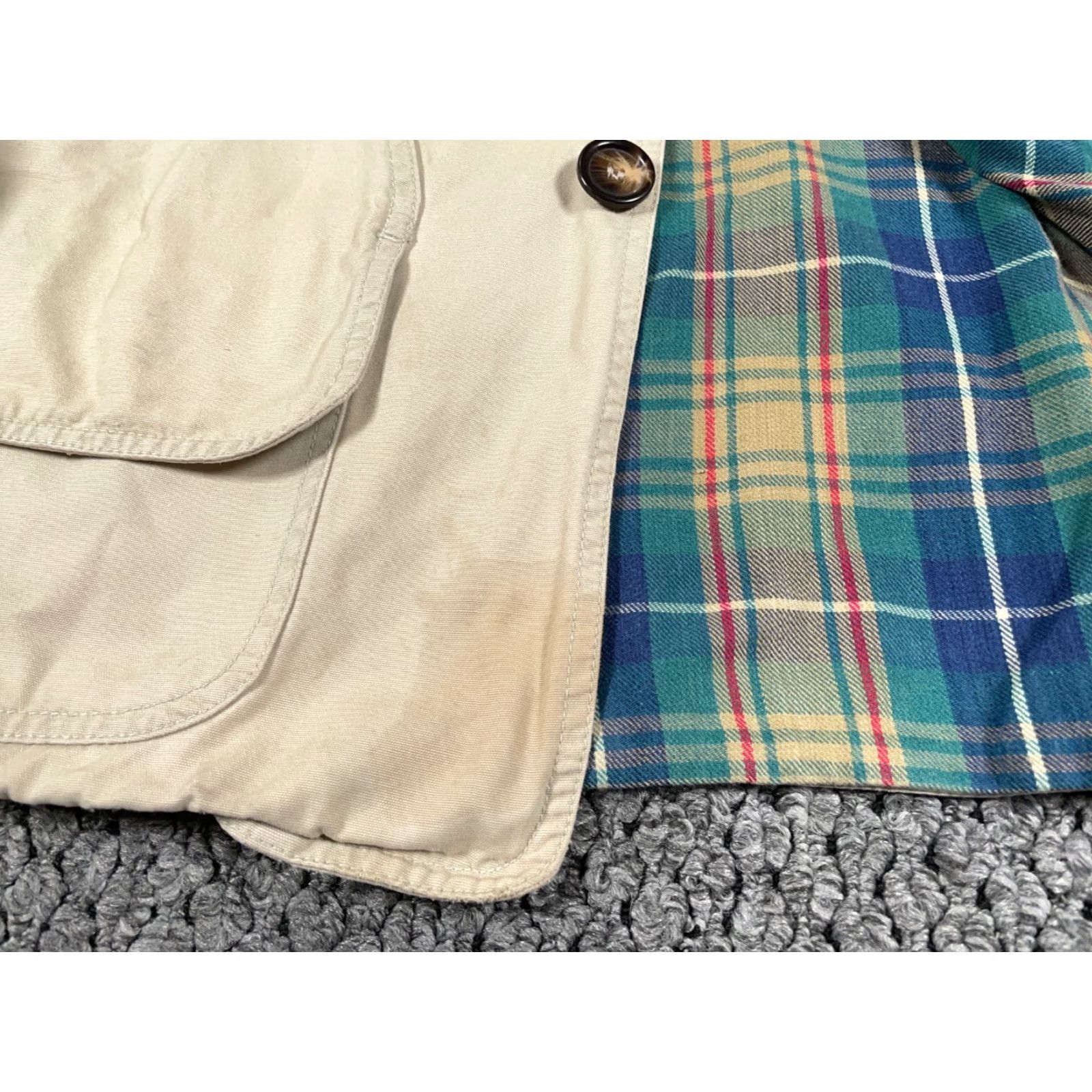 American Eagle Outfitters VINTAGE American Eagle Outfitters Plaid Chore Jacket Jacket Beige L Men's Large Beiges Military Outdoor Classic Preppy Retro Working Wear Casual Size US L / EU 52-54 / 3 - 4 Thumbnail