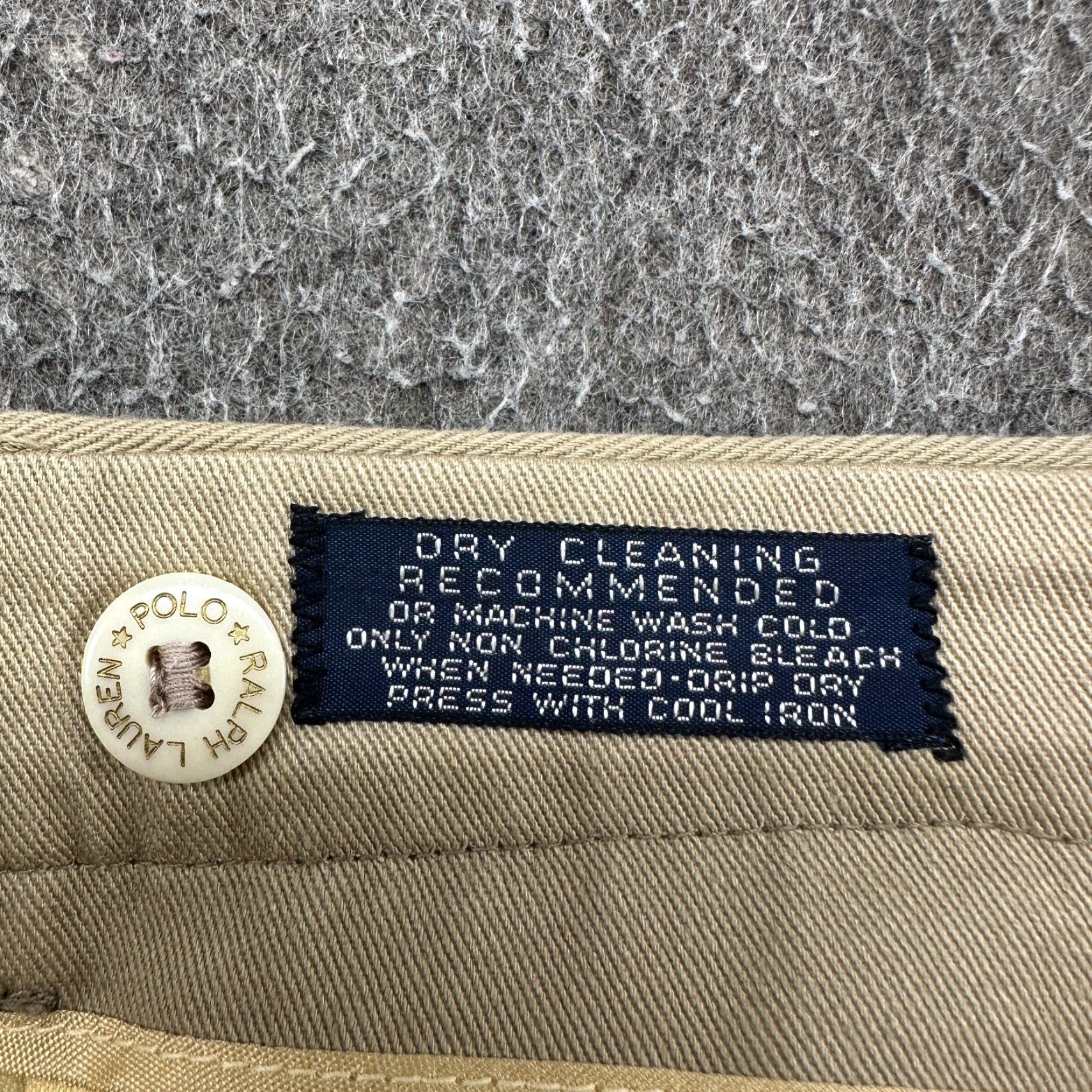 Polo Ralph Lauren VINTAGE Polo Ralph Lauren Pants Mens 34x30 Beige Chino Relaxed Pleated 80s Size US S / EU 44-46 / 1 - 5 Thumbnail