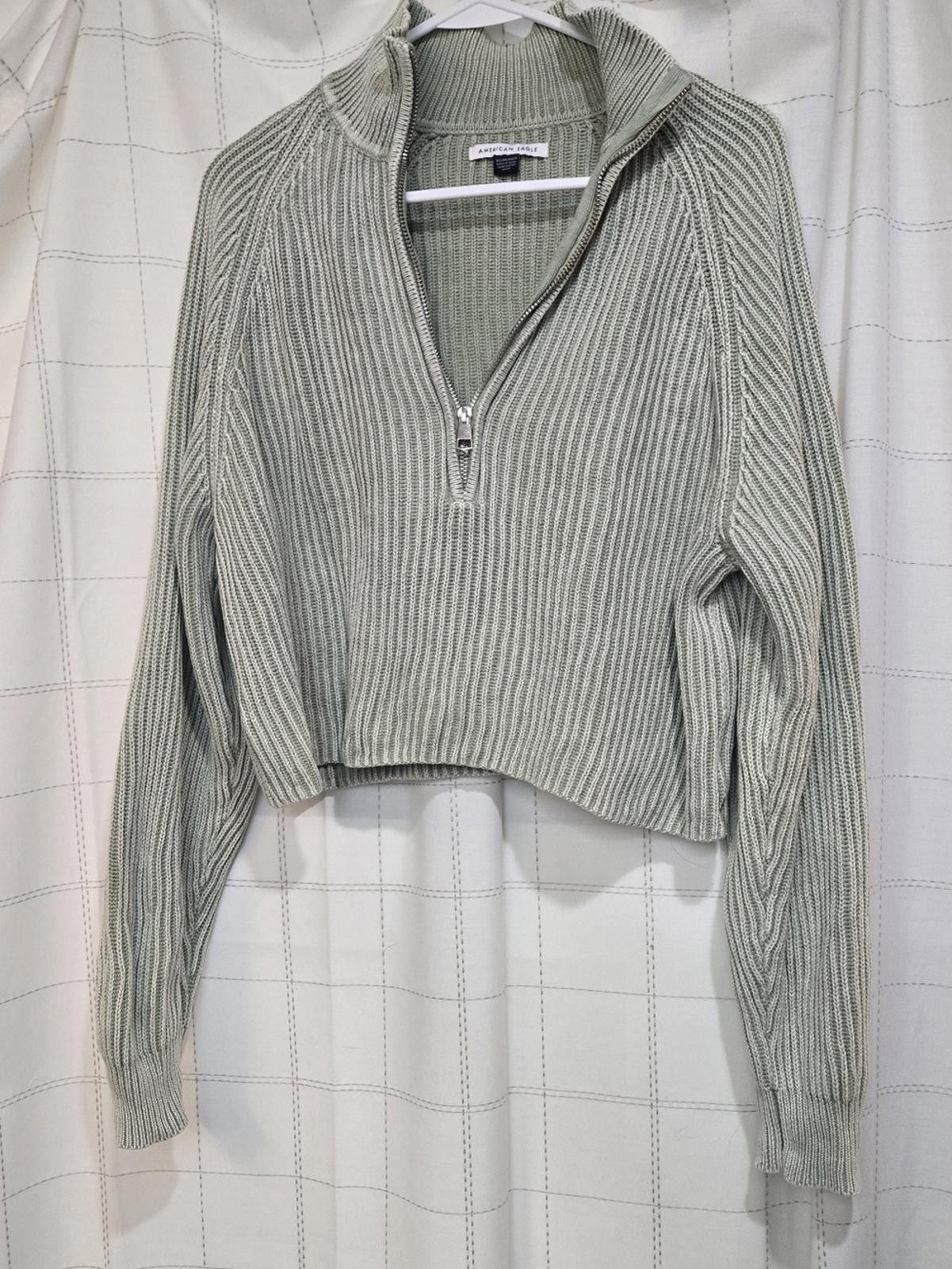 American Eagle Outfitters American Eagle Cropped Quarter Zip Size XS / US 0-2 / IT 36-38 - 1 Thumbnail