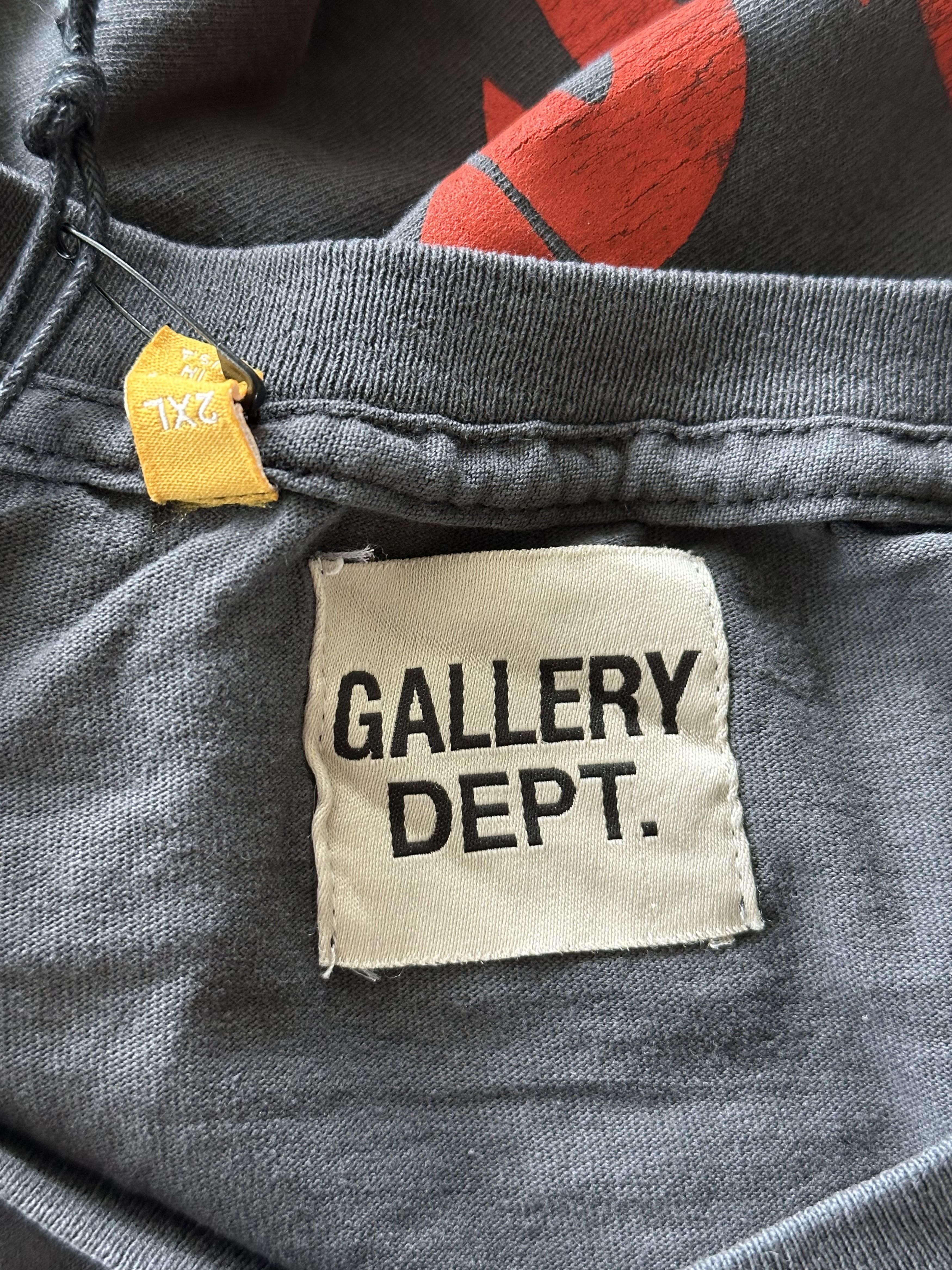 Gallery Dept. Washed Black & Red Art That Kills Stack Logo T-Shirt Size US S / EU 44-46 / 1 - 5 Thumbnail