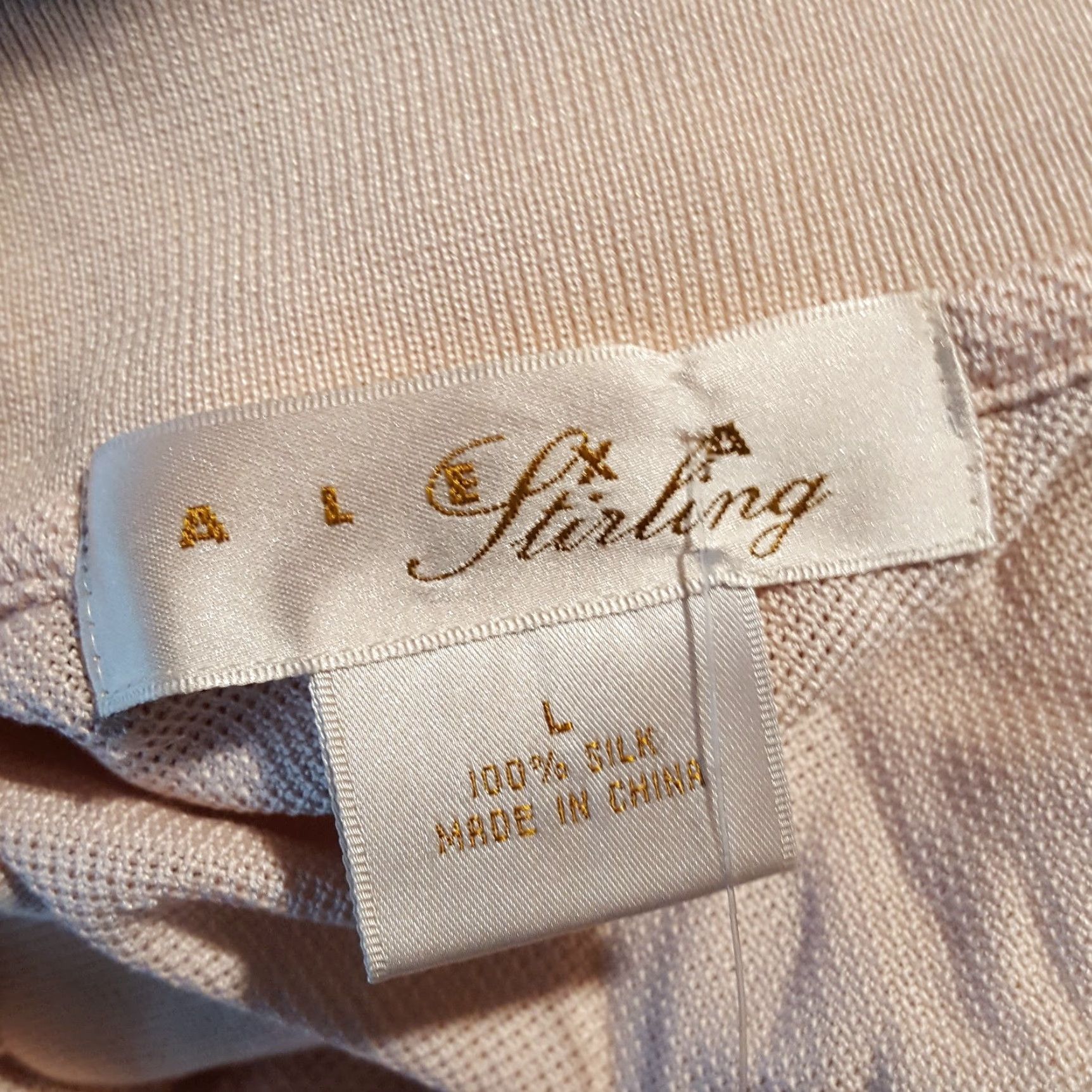 Vintage Pink Preppy 100% Silk Knit Collared Polo Women's Size L Pink Polo Shirt Silk Knit Collared Button Golf Shirt Alexa Sterling Size L / US 10 / IT 46 - 7 Thumbnail