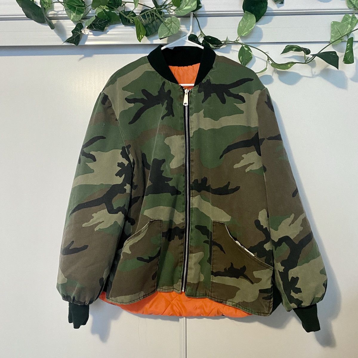 Vintage Vintage Camo Bomber Military Jacket Size US M / EU 48-50 / 2 - 1 Thumbnail
