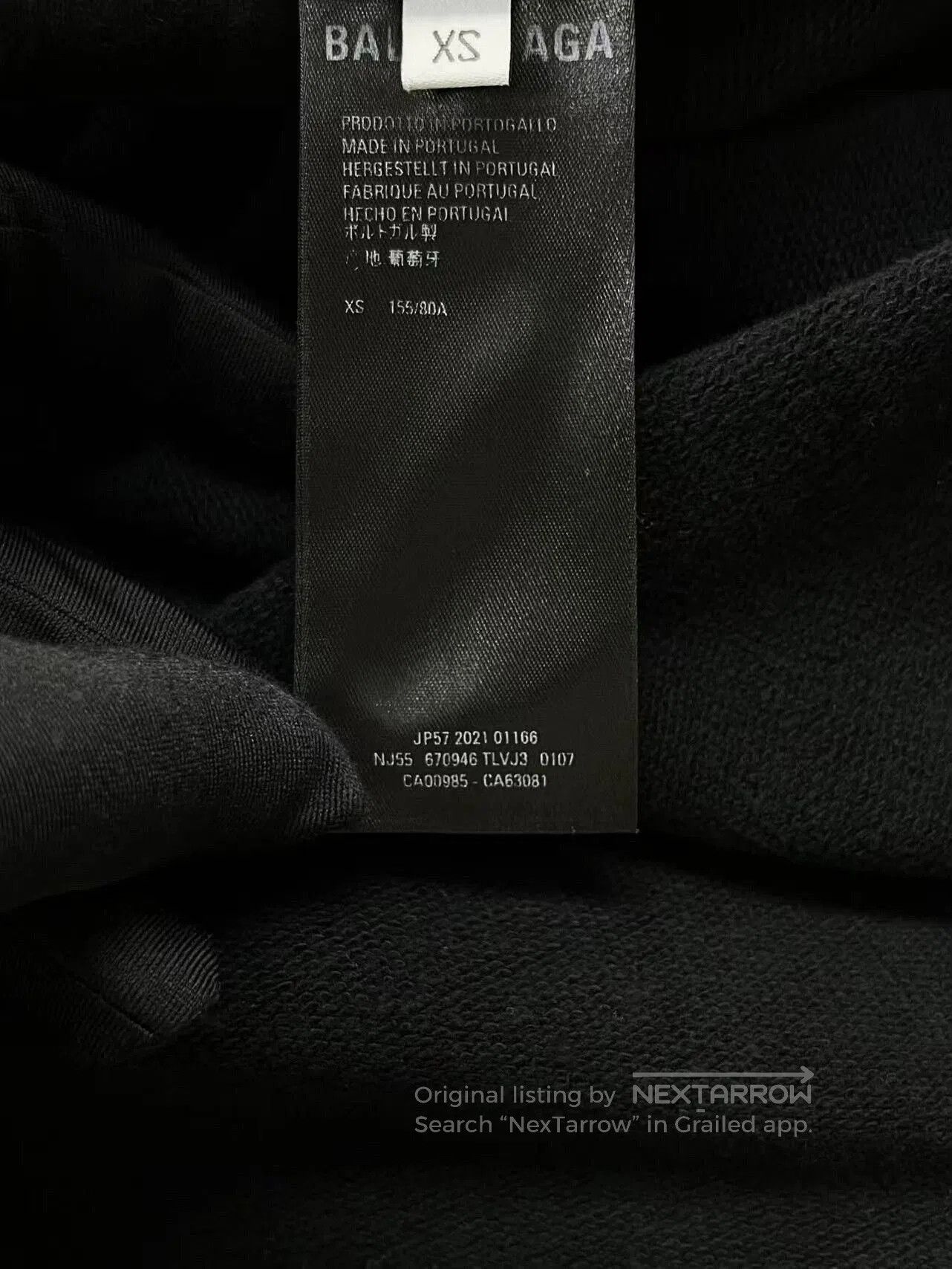 Balenciaga balenciaga black distressed logo hoodie. Size US XS / EU 42 / 0 - 6 Thumbnail