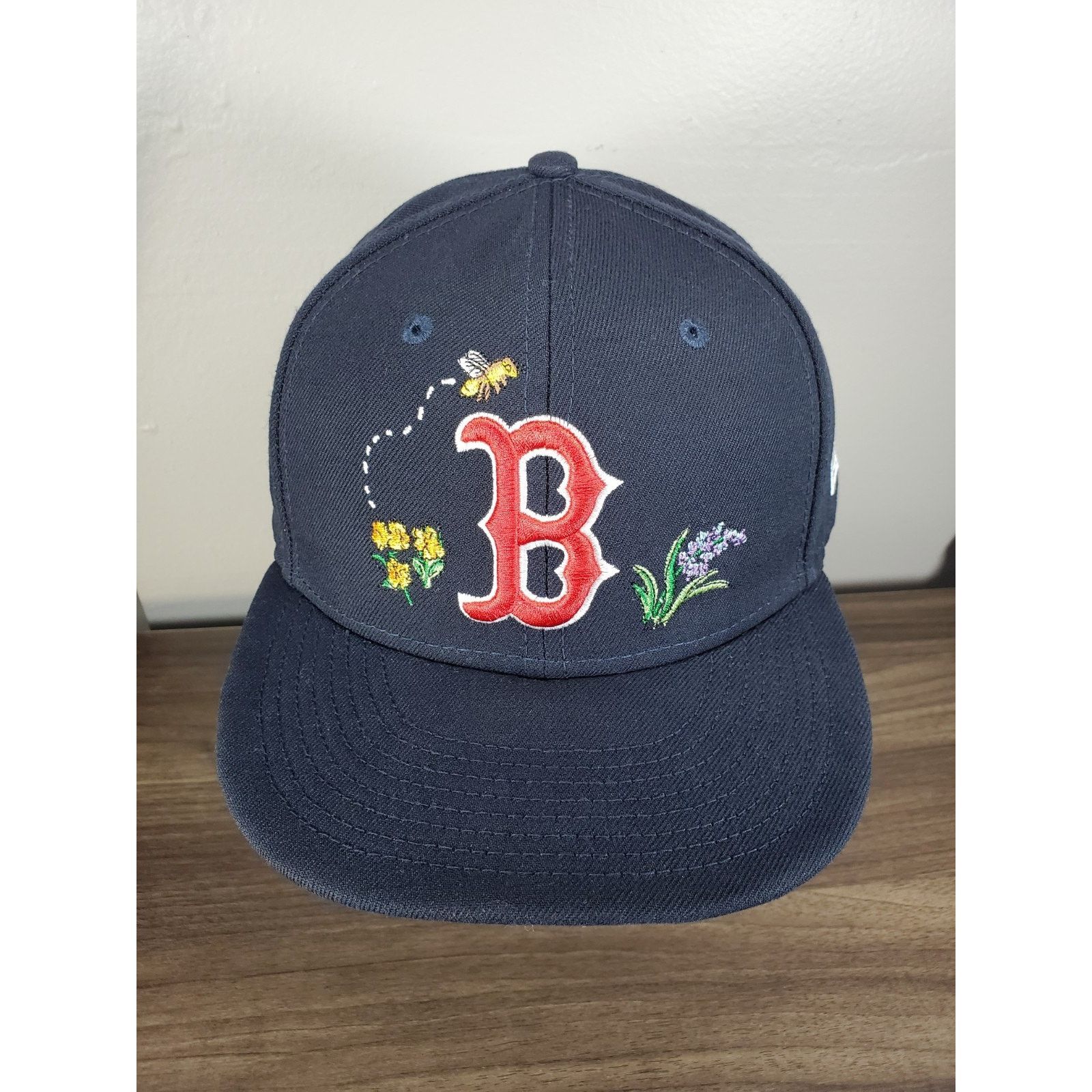 MLB × New Era Boston Red Sox Watercolor Floral Fitted Hat Cap Size 7 5/8 Size 40 - 6 Thumbnail