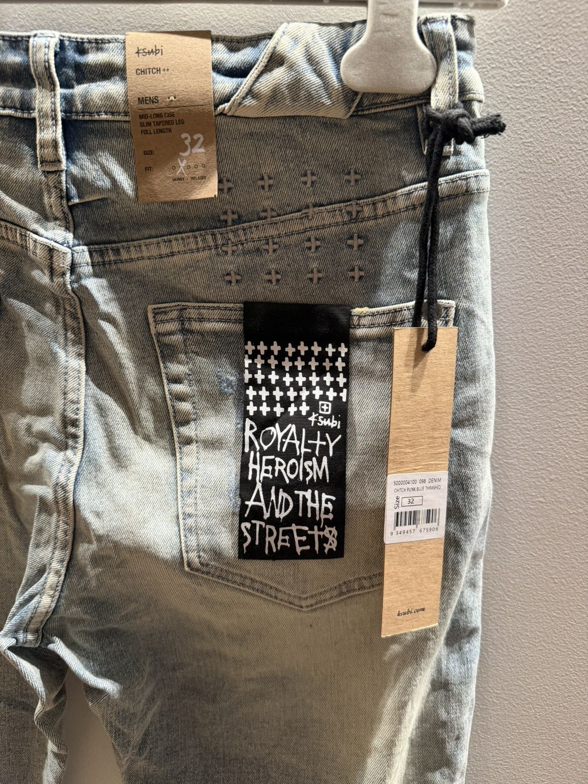 Ksubi Ksubi Chitch Punk Blue Thrashed Jeans Size 32 Size US 32 / EU 48 - 1 Thumbnail
