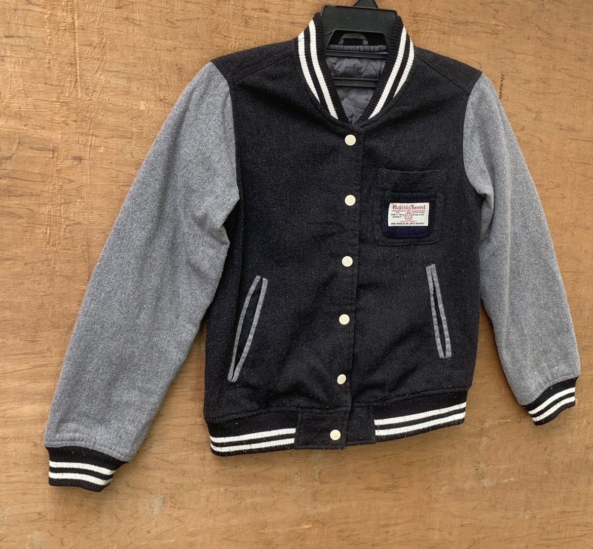 Harris Tweed Rare.. Harris Tweed Varsity Jacket Size US M / EU 48-50 / 2 - 4 Thumbnail