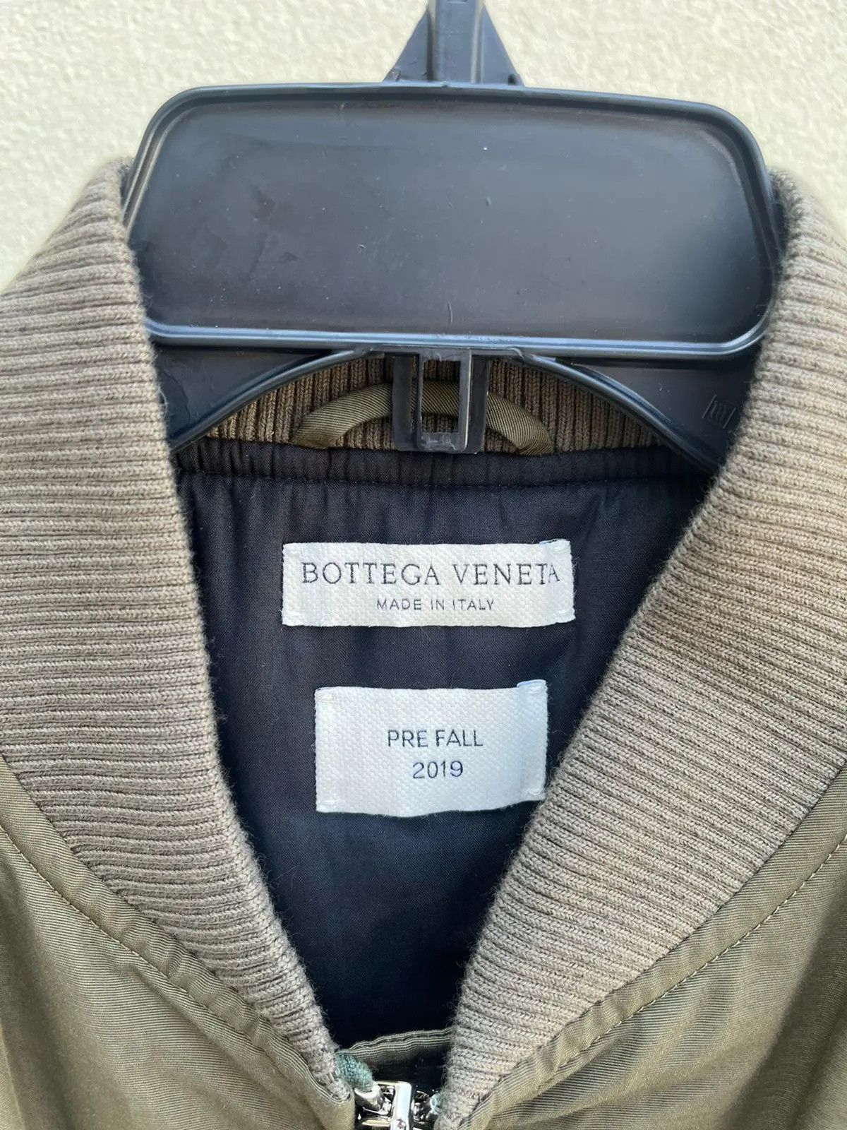 Bottega Veneta Blouson Twill Nylon Bomber Jacket in Khaki Size US XL / EU 56 / 4 - 4 Thumbnail