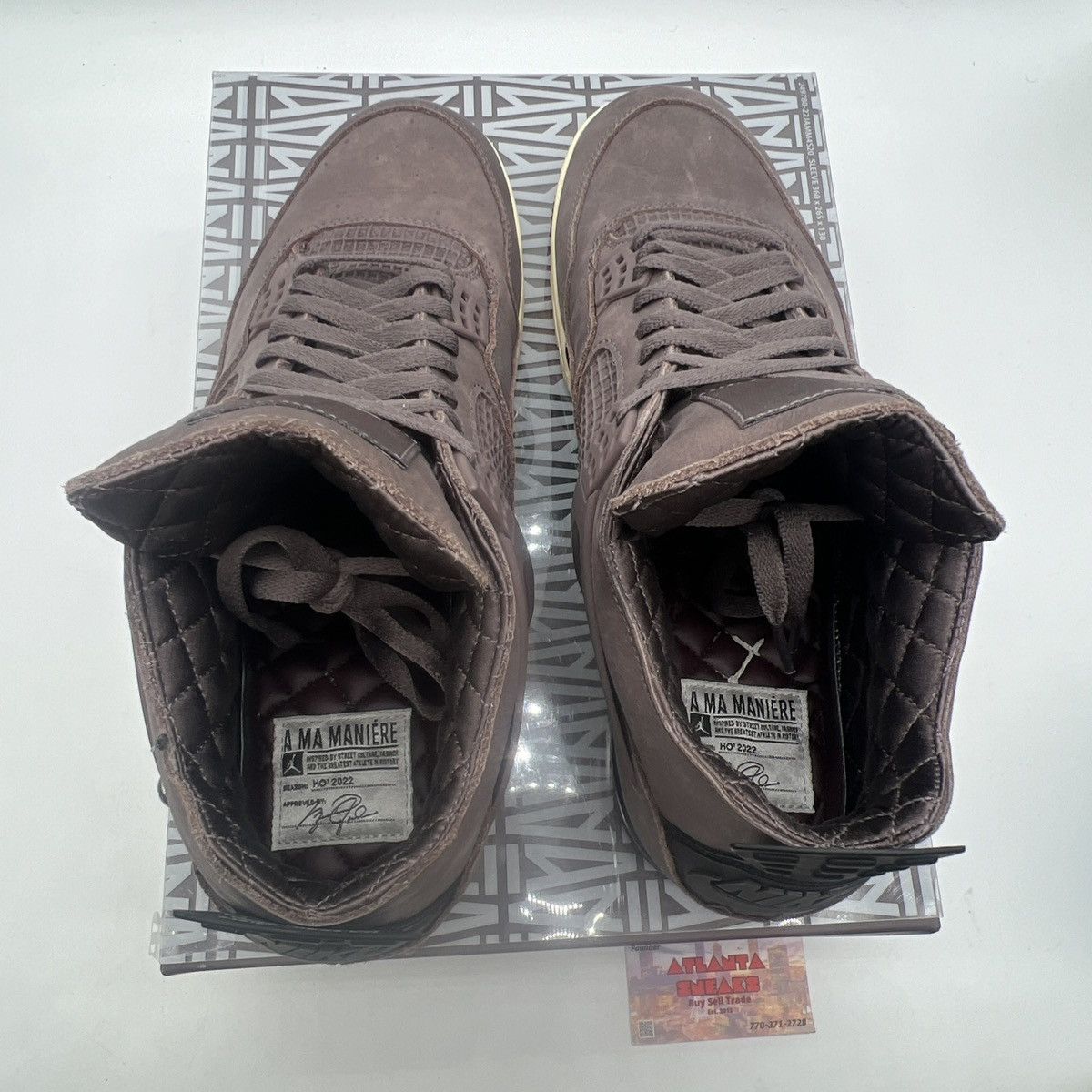 Jordan Brand A Ma Maniére air Jordan 4 Violet Ore Size US 13 / EU 46 - 7 Thumbnail