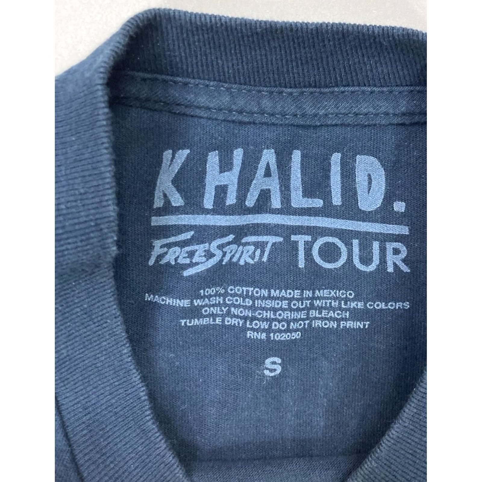 ESPIRIT Khalid Free Spirit Tour 2019 Graphic T-shirt Women Small Blue Long Sleeve Music Shirt Size S / US 4 / IT 40 - 5 Thumbnail