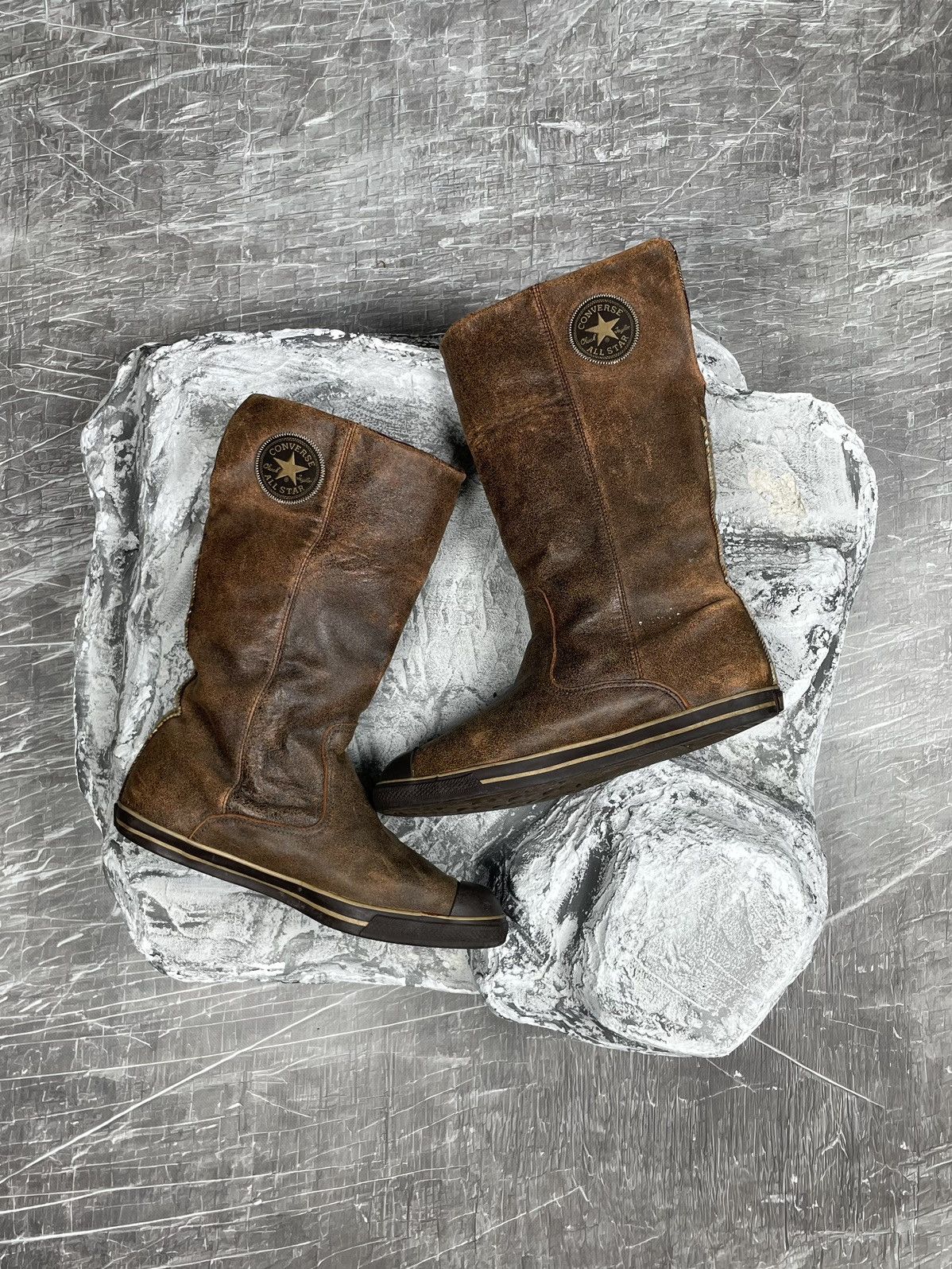 Converse Converse Leather Moto Wrestling High Boots Shoes Y2K Size US 10 / IT 40 - 1 Thumbnail