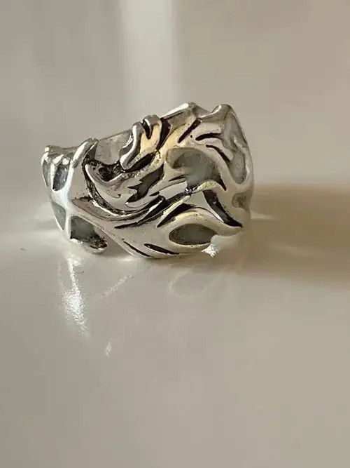 Ring Of Fire Adjustable Blue Luminous Dragon Ring Size ONE SIZE - 1 Thumbnail