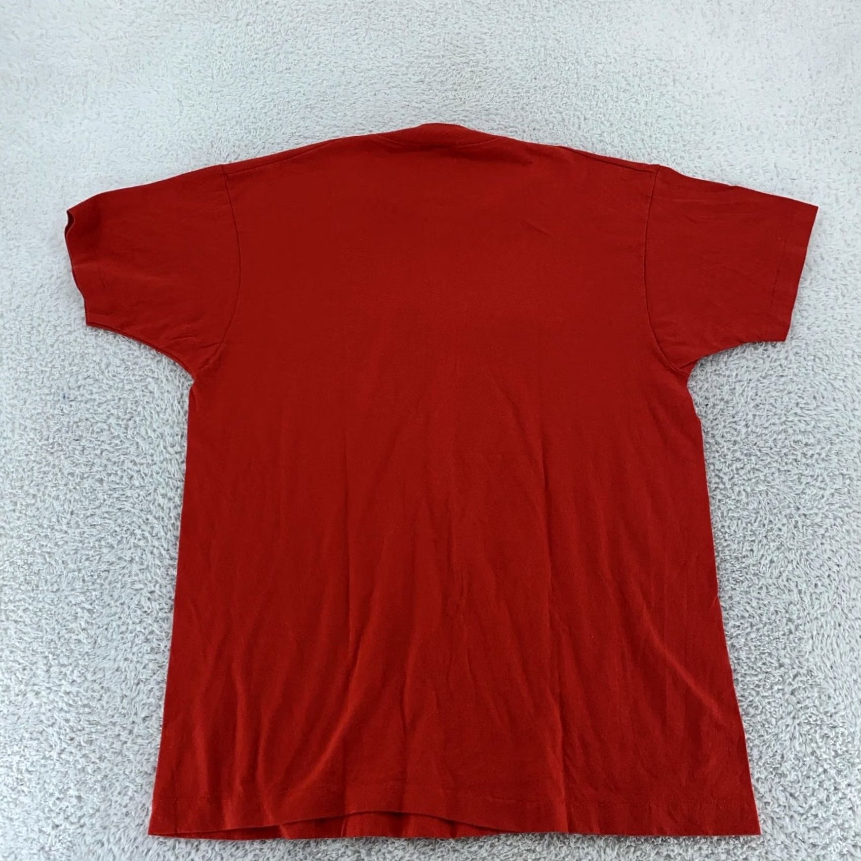 Fruit Of The Loom VINTAGE Fruit of the Loom Shirt Mens Large Red Pocket Tee USA Cotton 90s Size US L / EU 52-54 / 3 - 3 Thumbnail